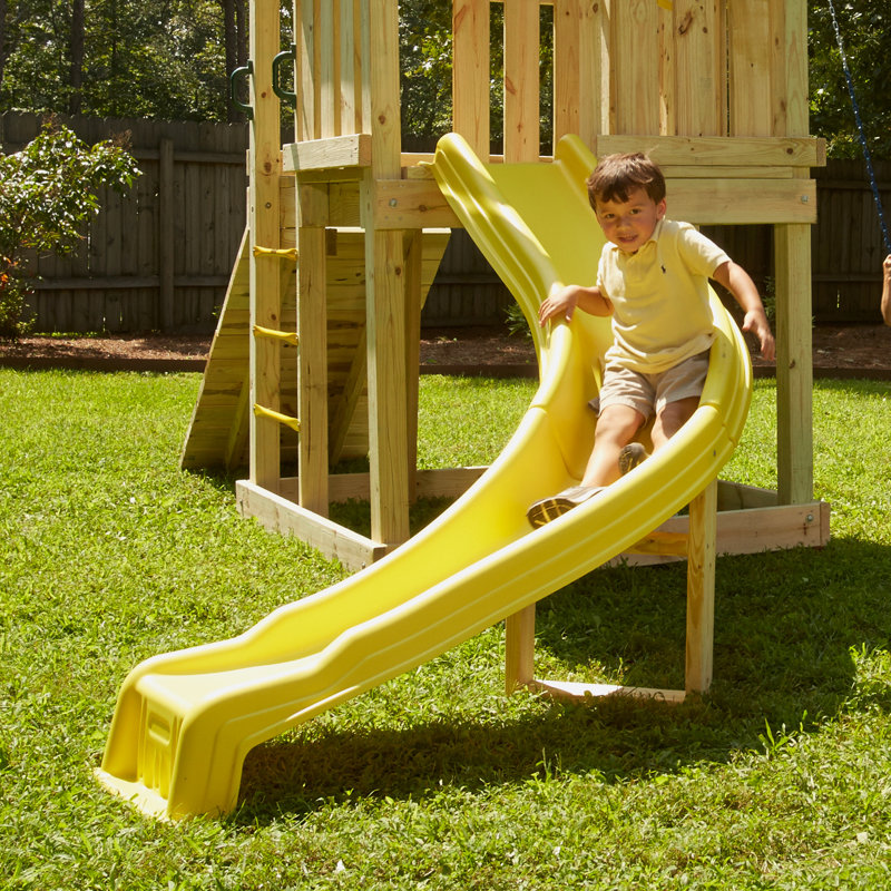SwingnSlide Side Winder Curved Slide for 5' Deck & Reviews Wayfair